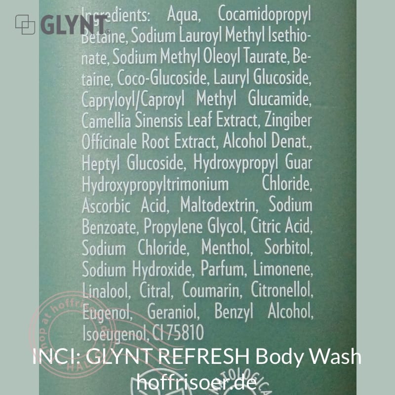 Inci Glynt Refresh Body Wash Hoffrisoer